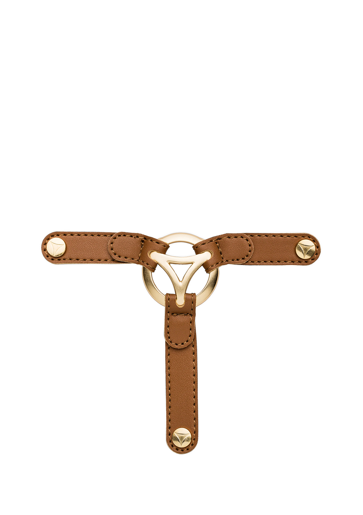 Frontalansicht auf neutralem Hintergrund des Produktes Golden Icon in der Farbe Cognac