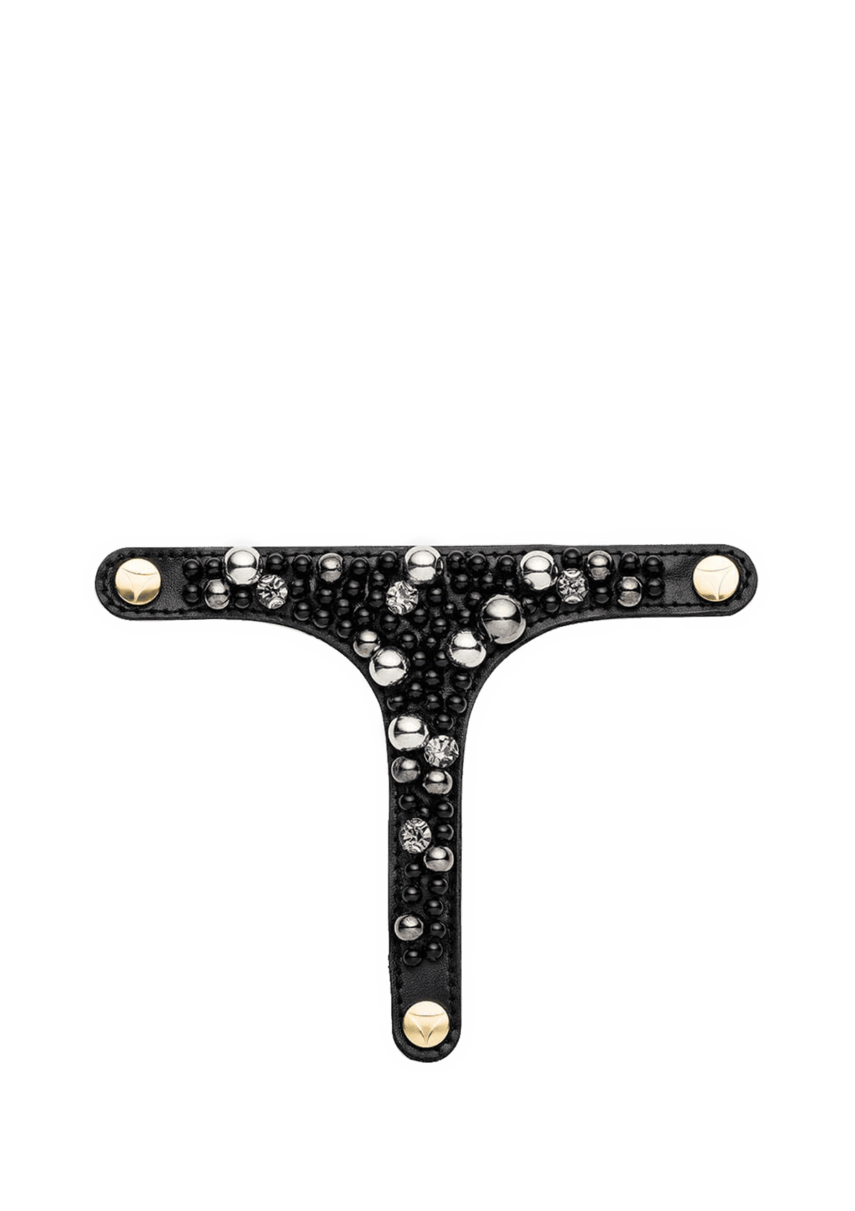 Frontalansicht auf neutralem Hintergrund des Produktes Precious Pearl in der Farbe Black