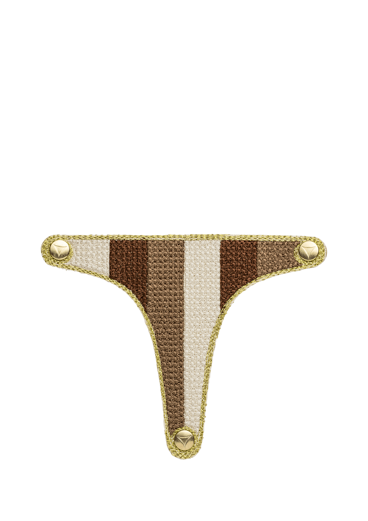 Produktabbildung auf neutralem Hintergrund des Produktes Summer Stripe in der Farbe Crema Sand Cognac