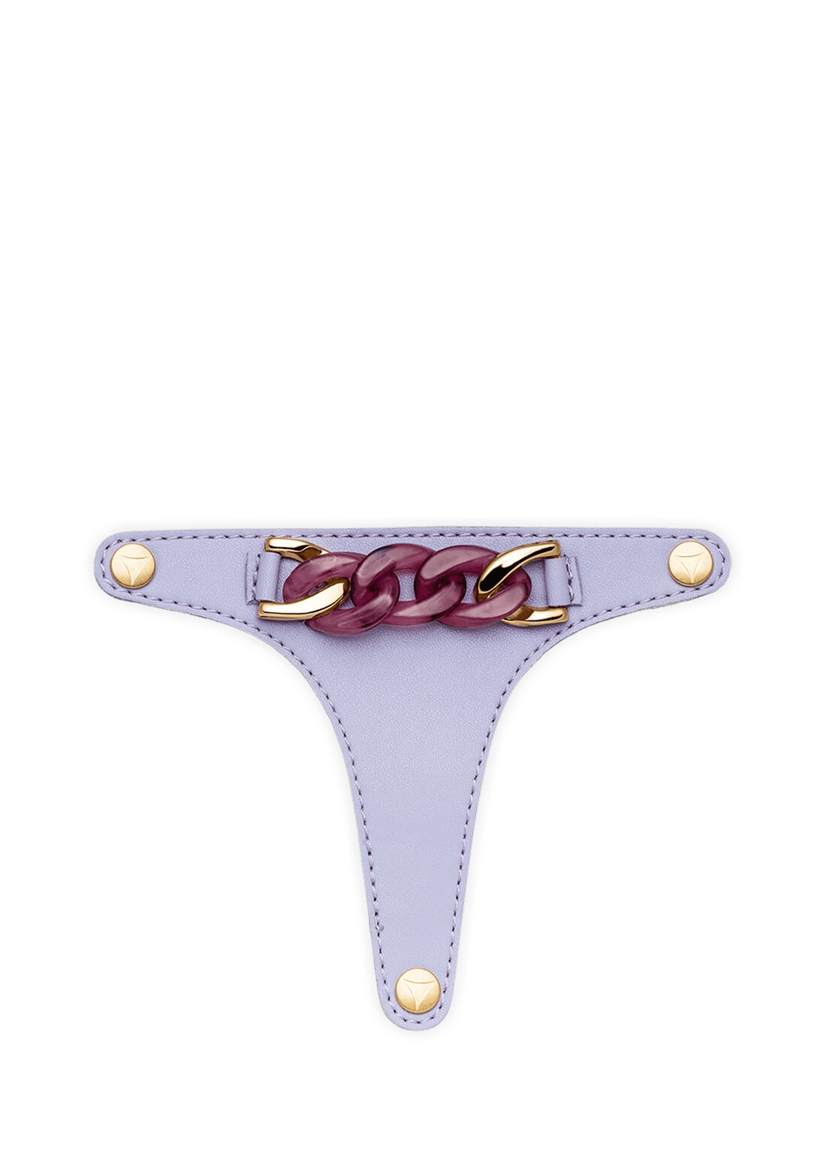 Frontalansicht auf neutralem Hintergrund des Produktes Precious Chain in der Farbe Lilac