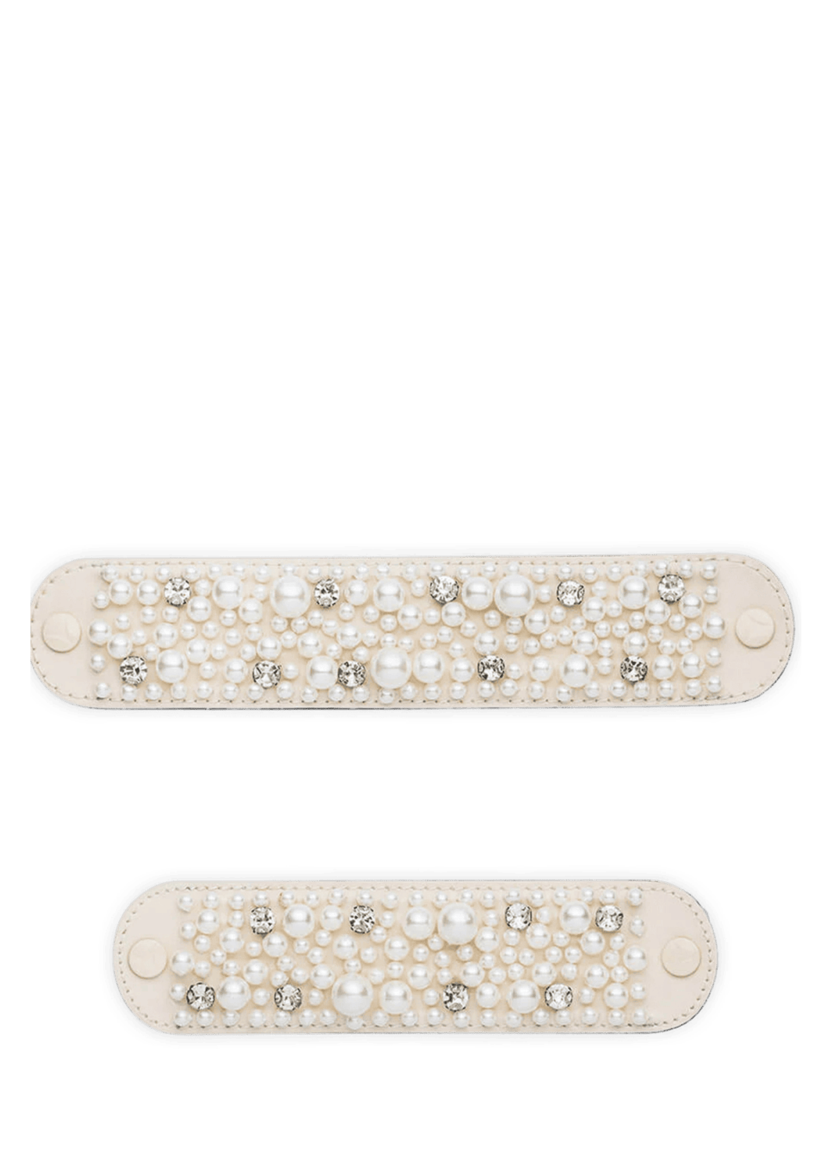 Frontalansicht auf neutralem Hintergrund des Produktes Precious Pearl in der Farbe Crema