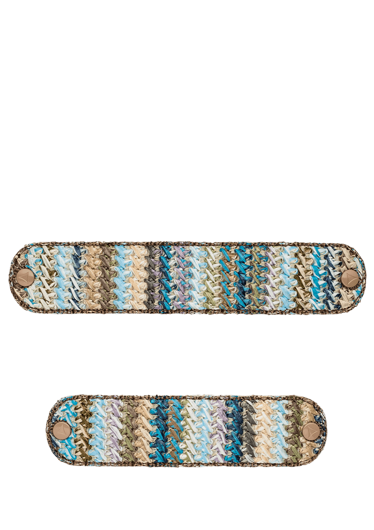 Produktabbildung auf neutralem Hintergrund des Produktes Seaside Stripe in der Farbe Ocean