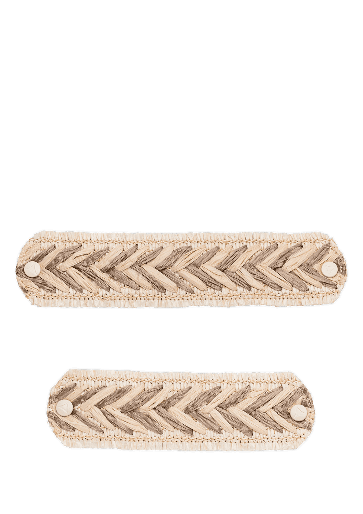 Frontalansicht auf neutralem Hintergrund des Produktes Beach Lines in der Farbe Crema