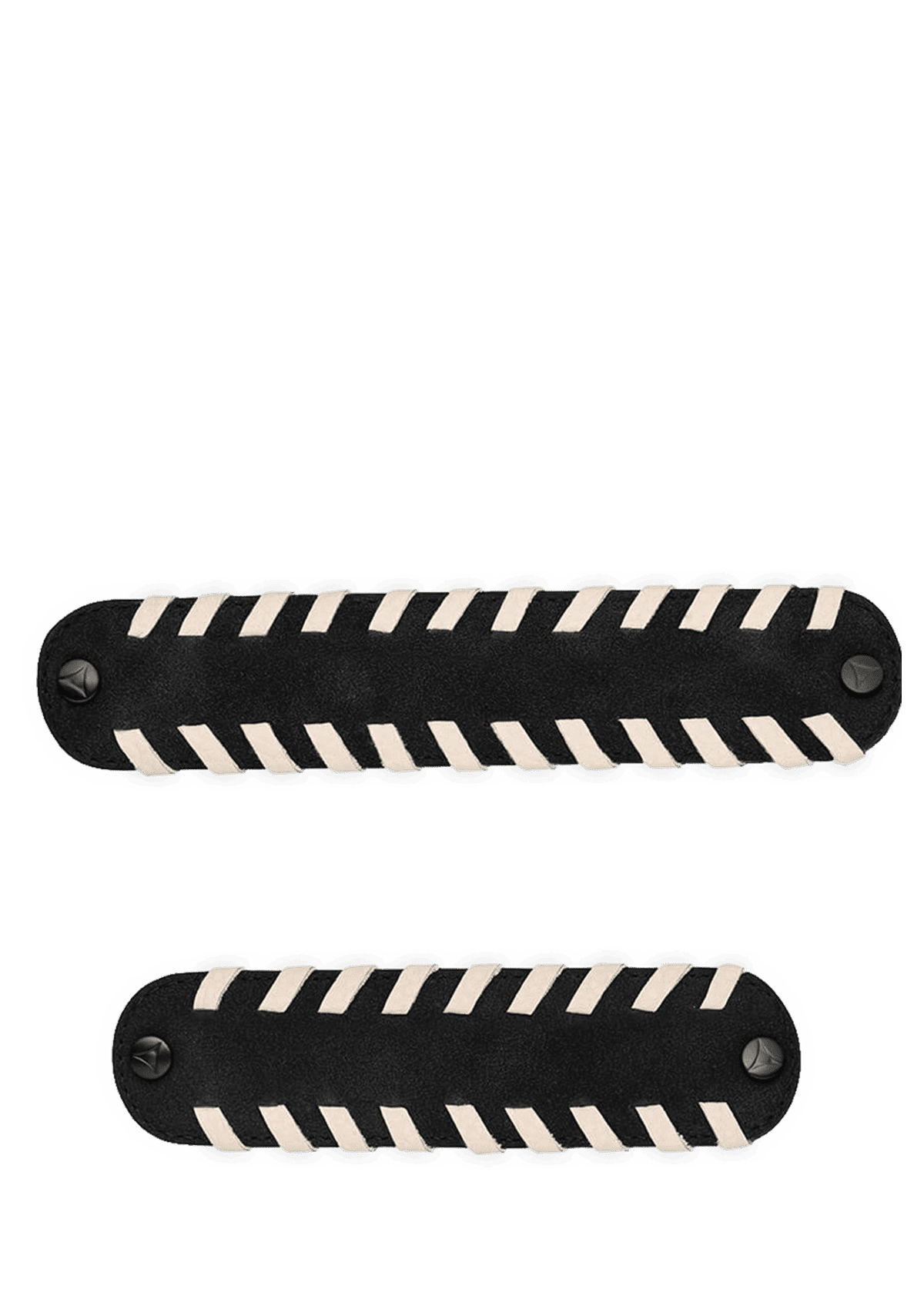 Frontalansicht auf neutralem Hintergrund des Produktes Stitching in der Farbe Black