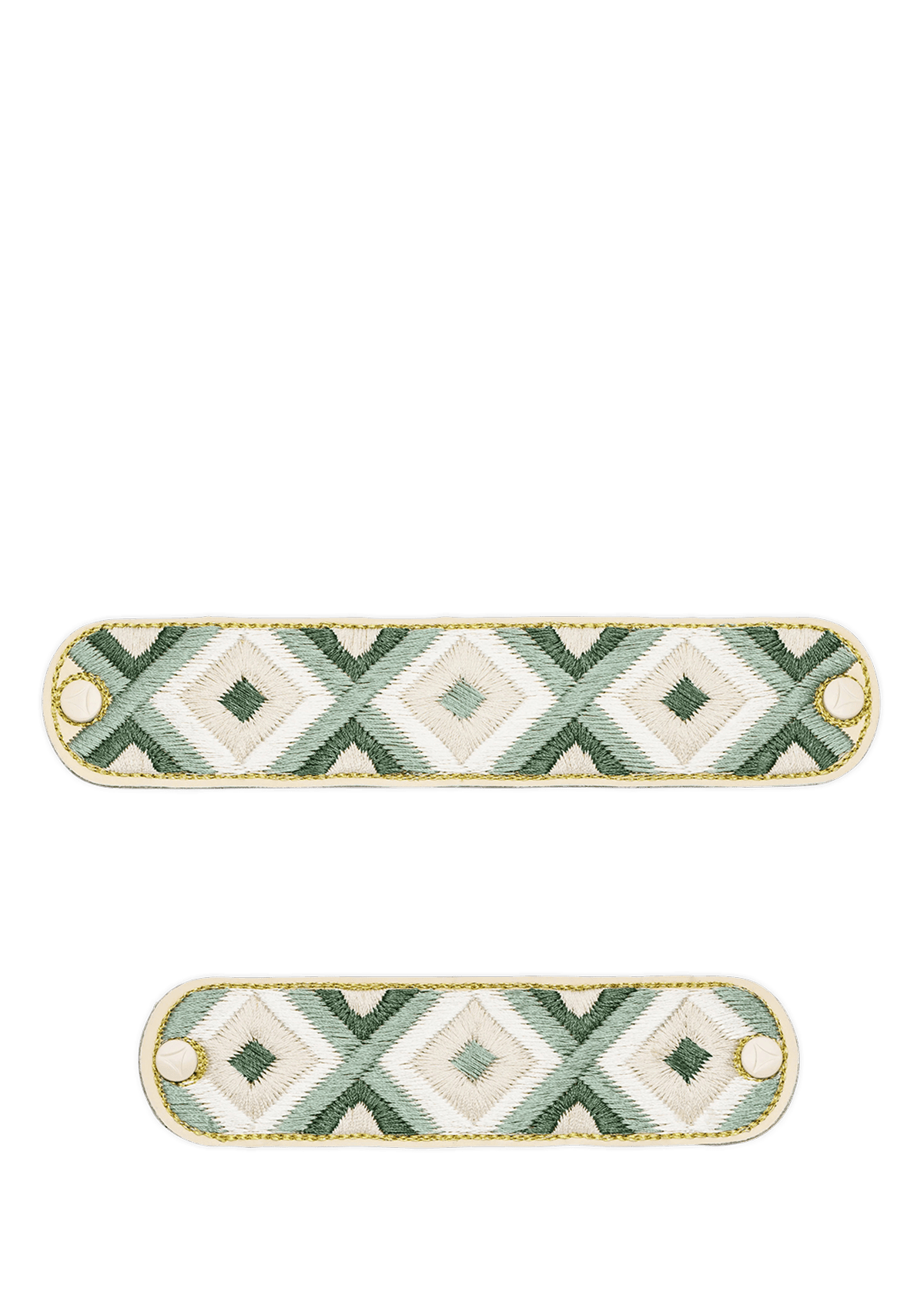 Frontalansicht auf neutralem Hintergrund des Produktes Woven Summer in der Farbe Desert Sage