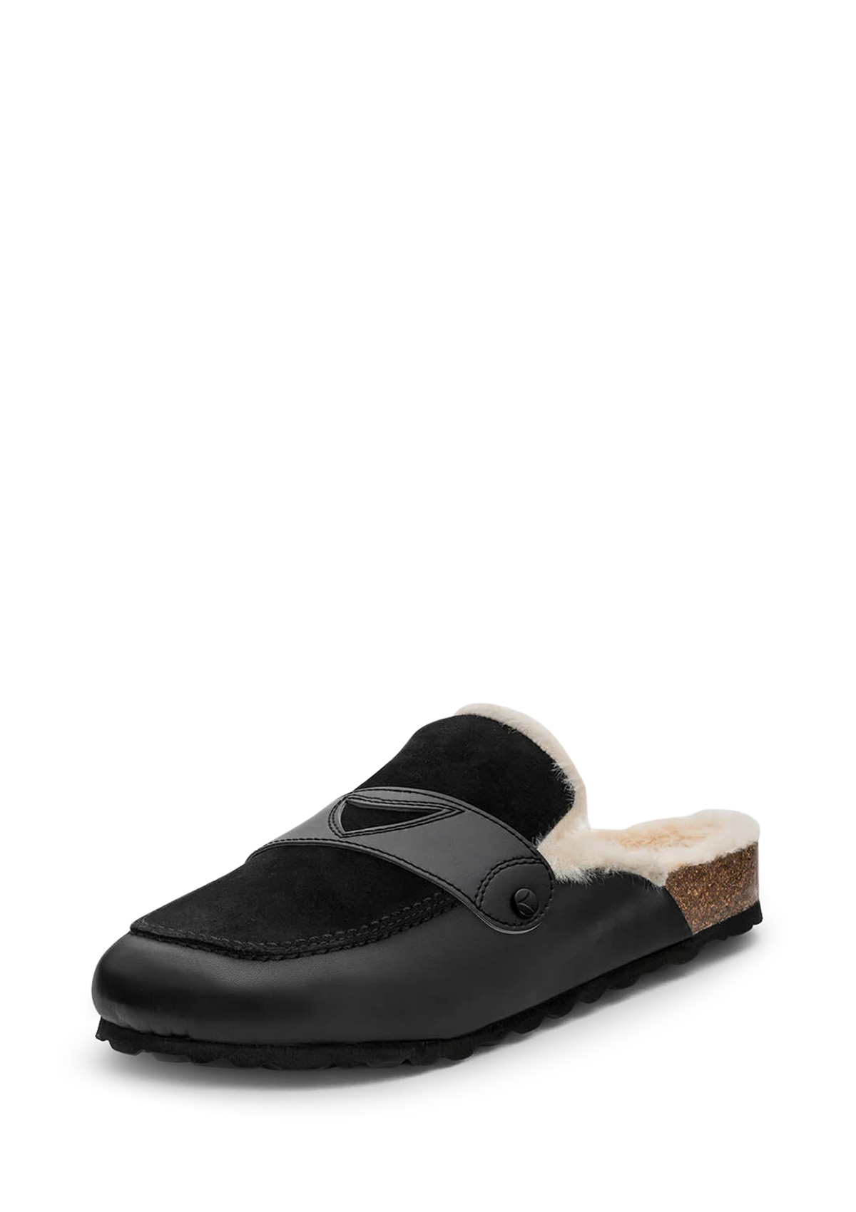Frontalansicht auf neutralem Hintergrund des Produktes Plain Penny in der Farbe Black