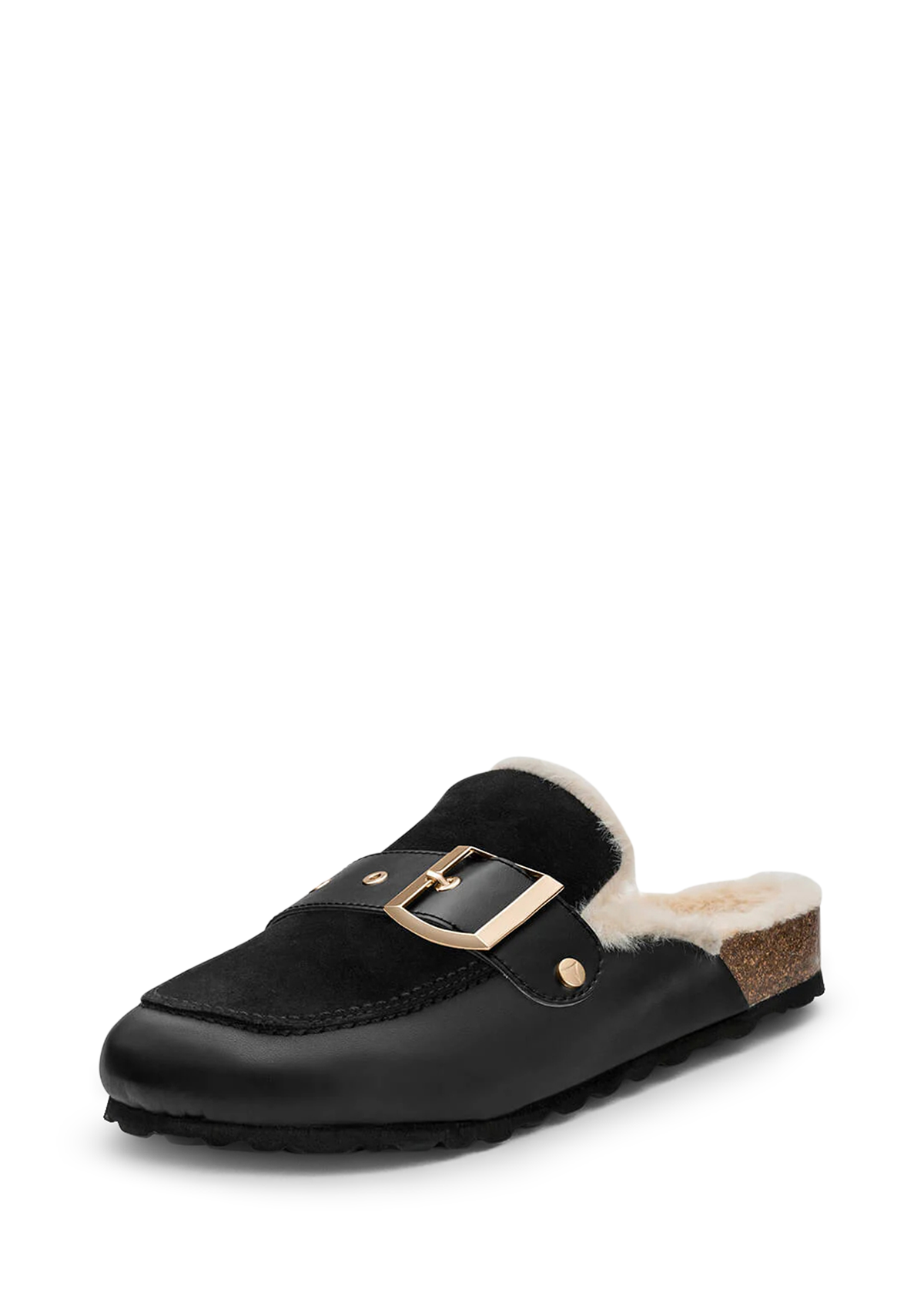 Frontalansicht auf neutralem Hintergrund des Produktes Urban Classic in der Farbe Cloafer Fur Black