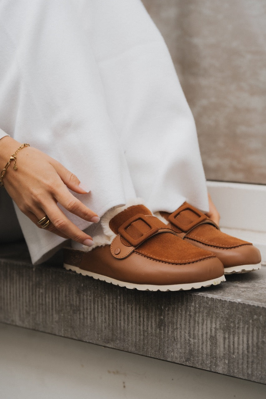 Cloafer Fur - Cognac
