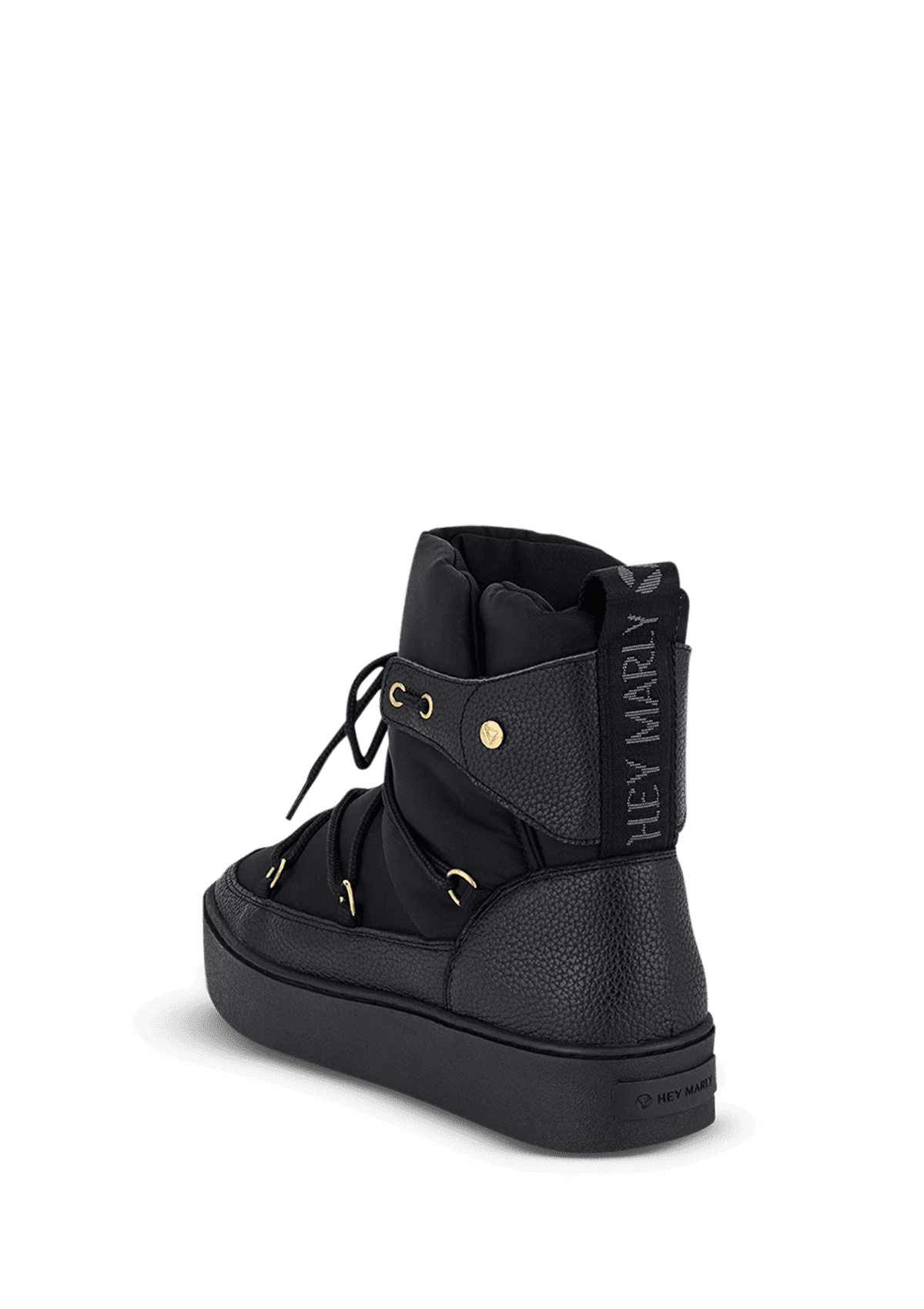 Produktabbildung auf neutralem Hintergrund des Produktes Cozy Lace Up in der Farbe Black