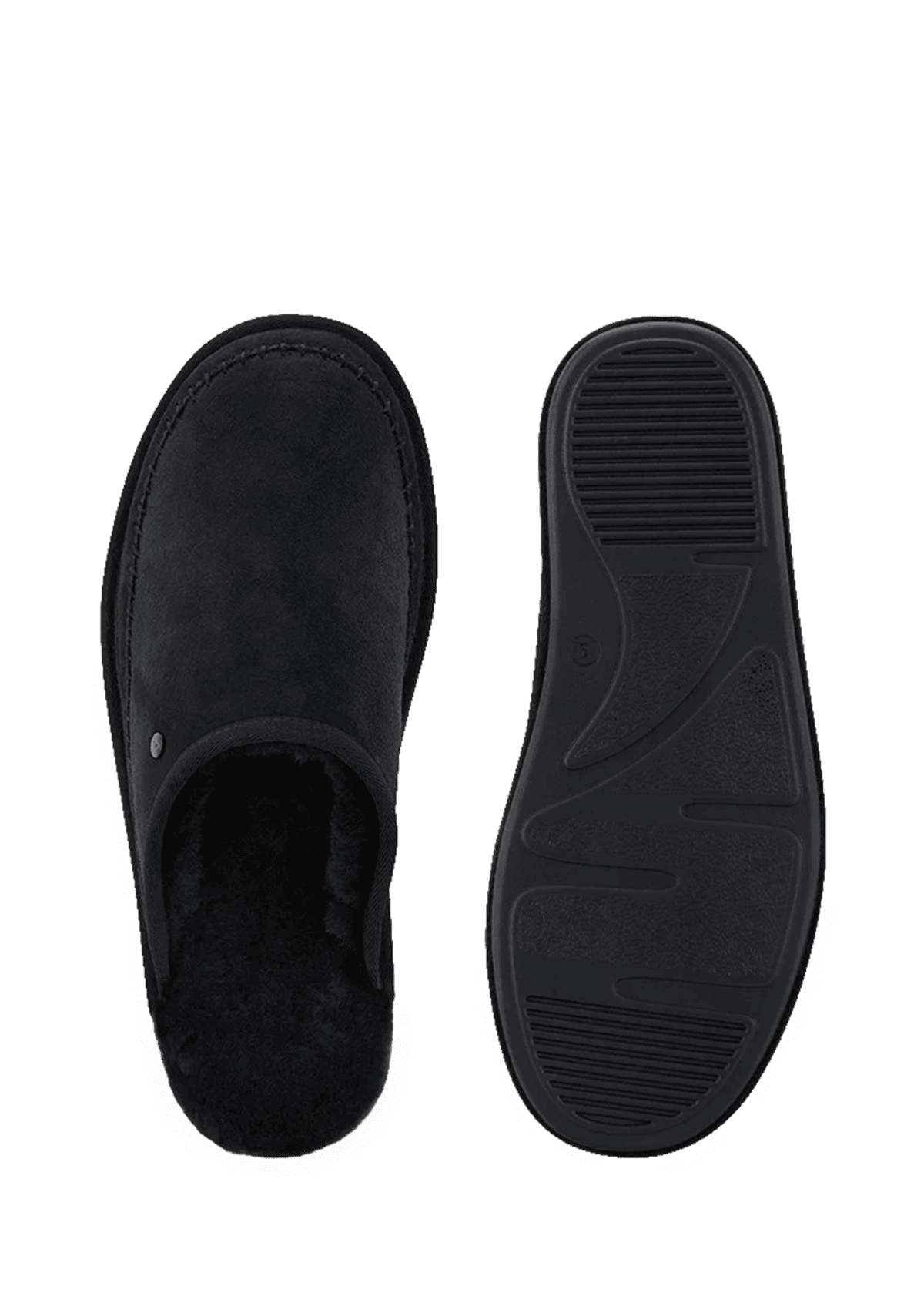 Produktabbildung auf neutralem Hintergrund des Produktes Slipper Comfy in der Farbe Black