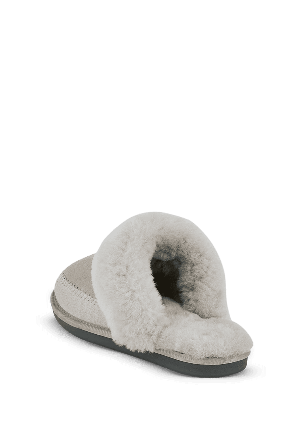 Produktabbildung auf neutralem Hintergrund des Produktes Slipper Cushy in der Farbe Greige