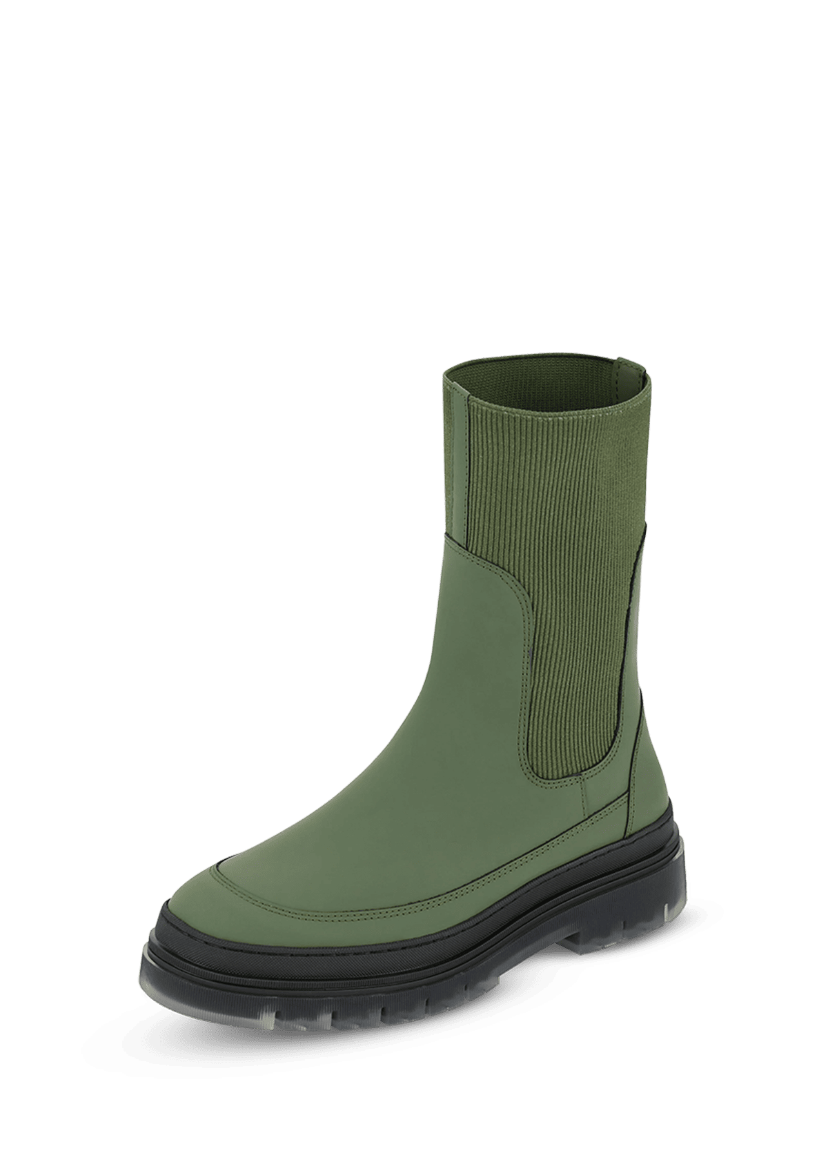 Frontalansicht auf neutralem Hintergrund des Produktes Easy Step in der Farbe Green