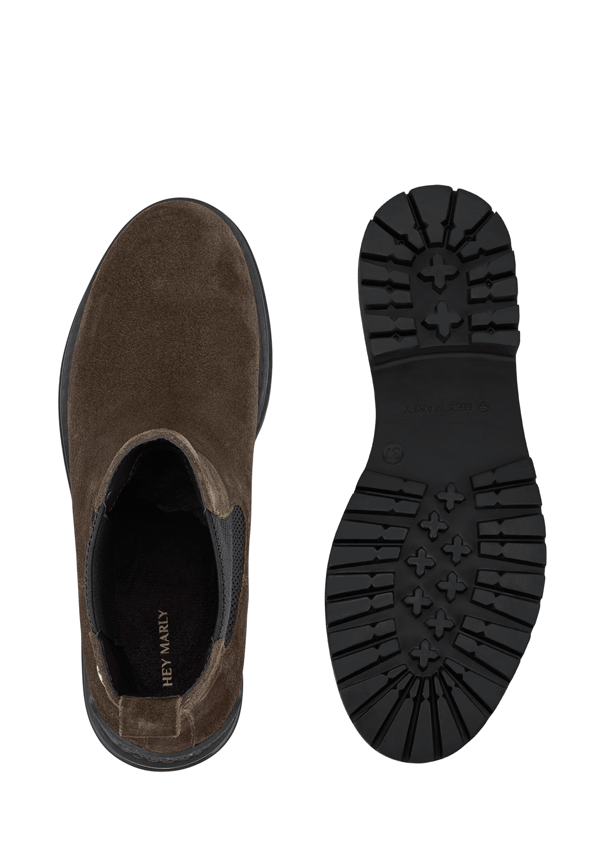 Produktabbildung auf neutralem Hintergrund des Produktes City Stroll Suede in der Farbe Coffee