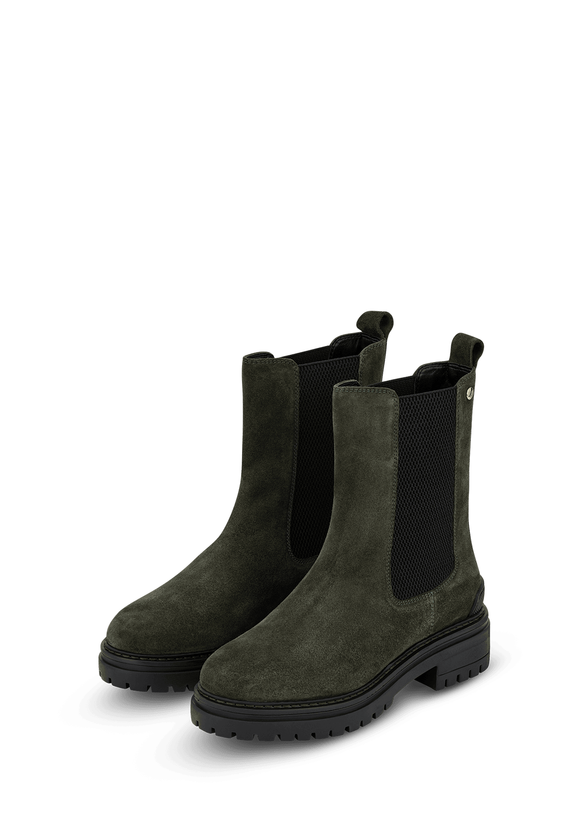 Produktabbildung auf neutralem Hintergrund des Produktes City Stroll Suede in der Farbe Forest