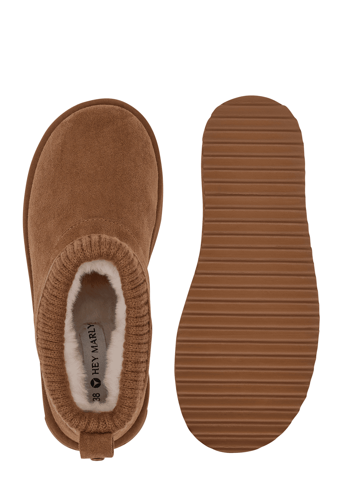 Produktabbildung auf neutralem Hintergrund des Produktes Cozy Mid in der Farbe Cognac
