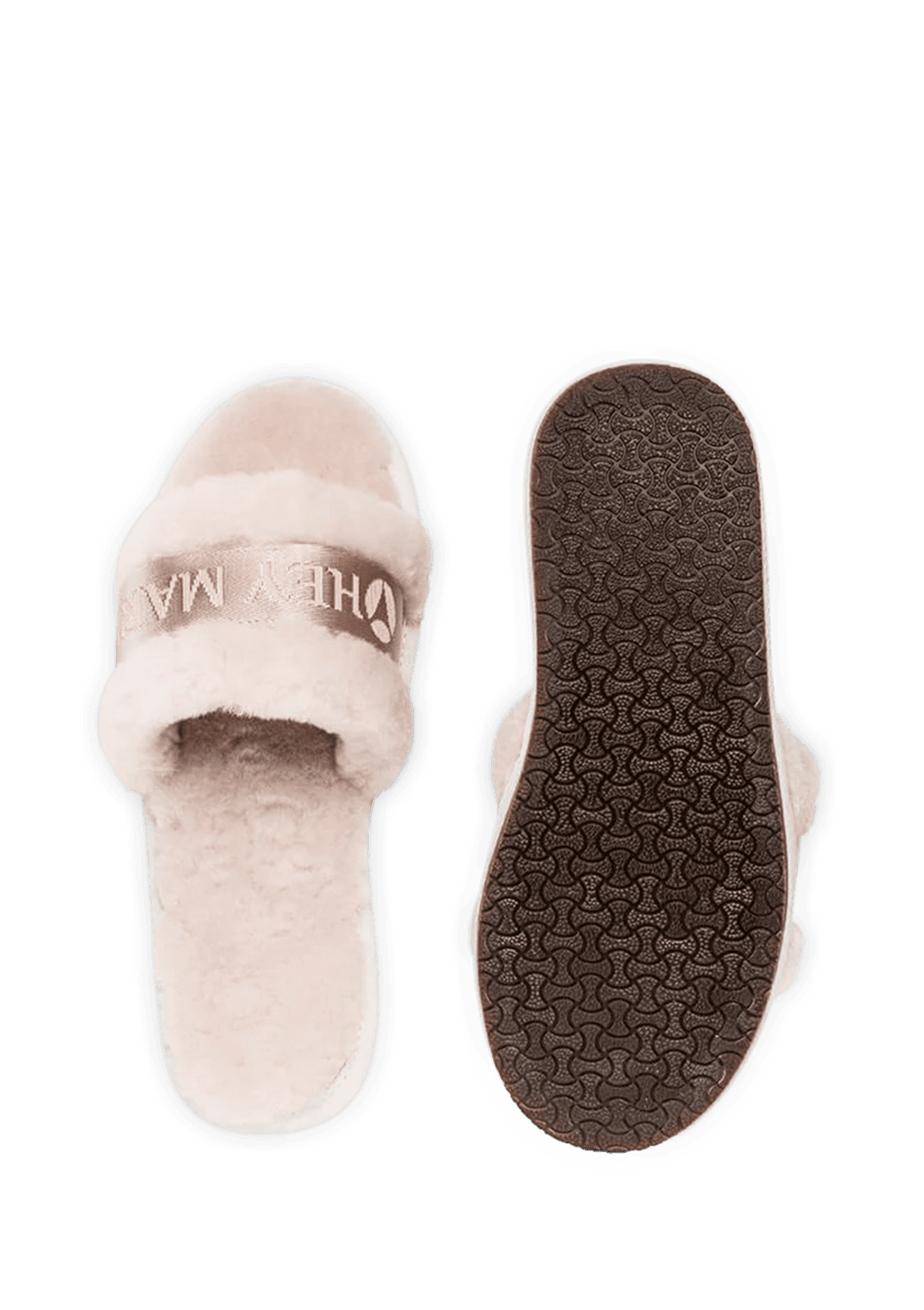 Produktabbildung auf neutralem Hintergrund des Produktes Slipper Signature in der Farbe Nude