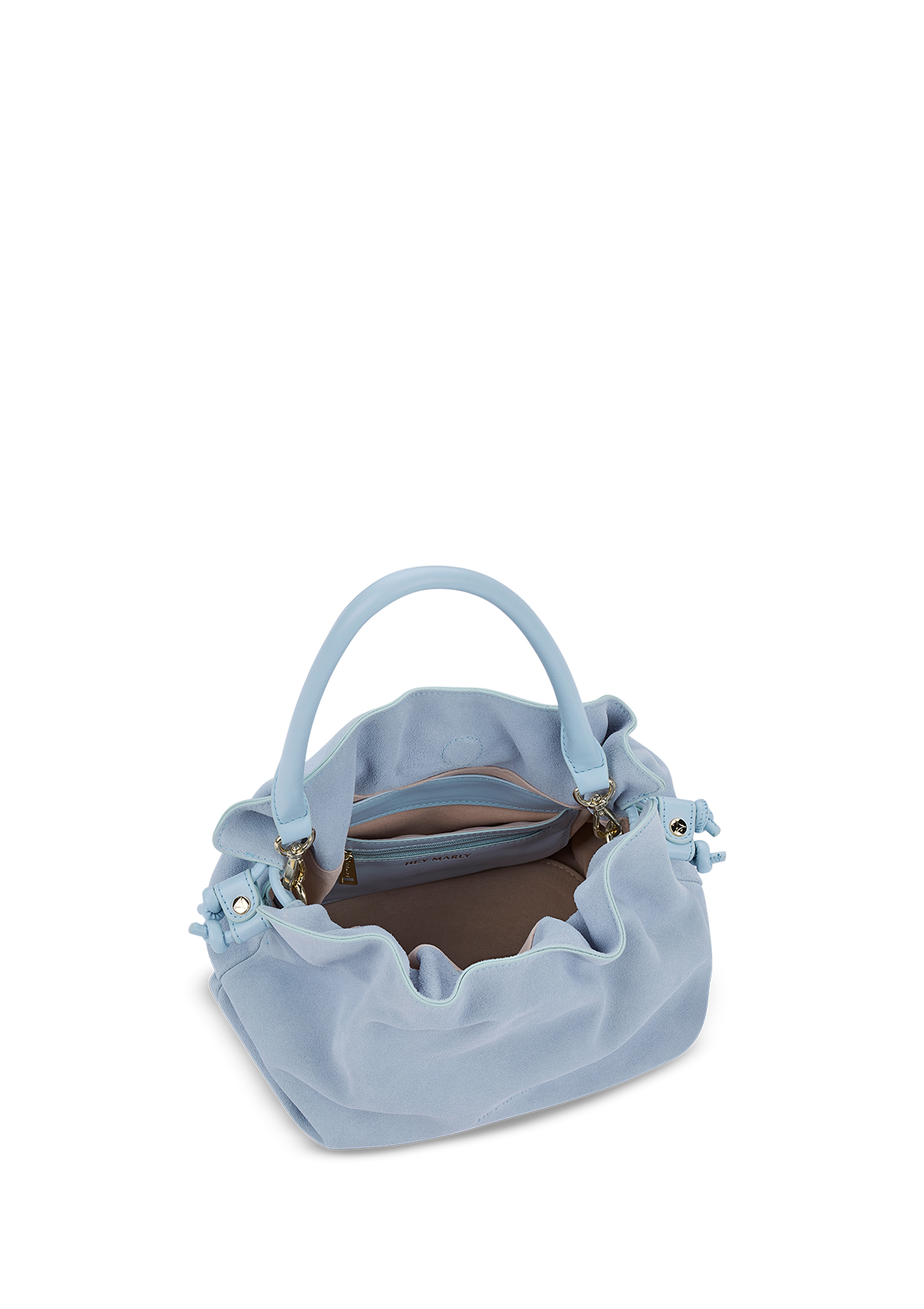 Produktabbildung auf neutralem Hintergrund des Produktes Cool Companion Suede S in der Farbe Blue Light in der Größe S