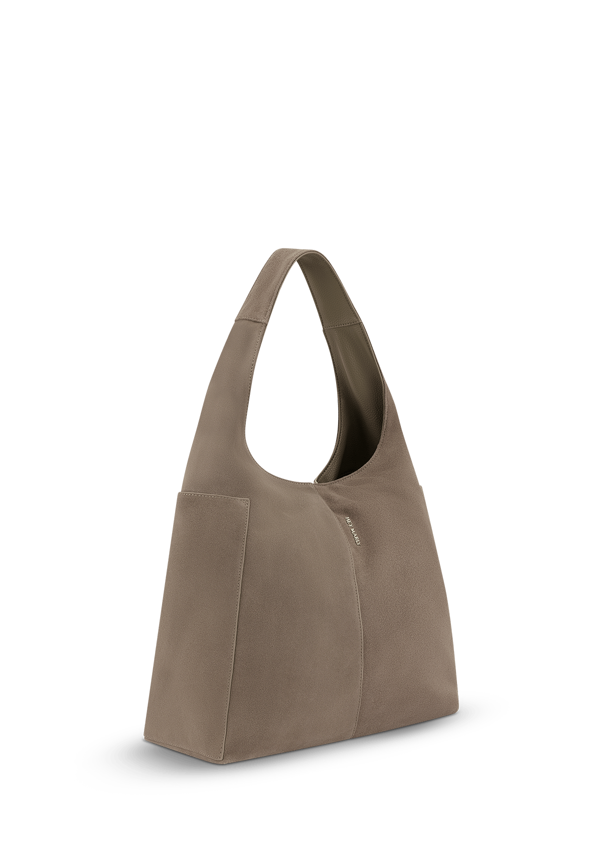 Frontalansicht auf neutralem Hintergrund des Produktes Alltime Lover Suede L in der Farbe Mocha in der Größe L