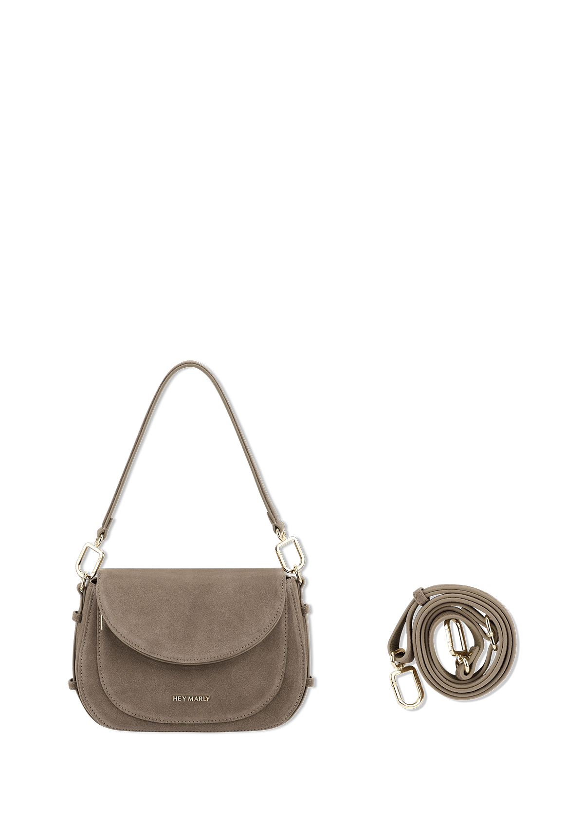 Produktabbildung auf neutralem Hintergrund des Produktes Big Sister Suede in der Farbe Mocha