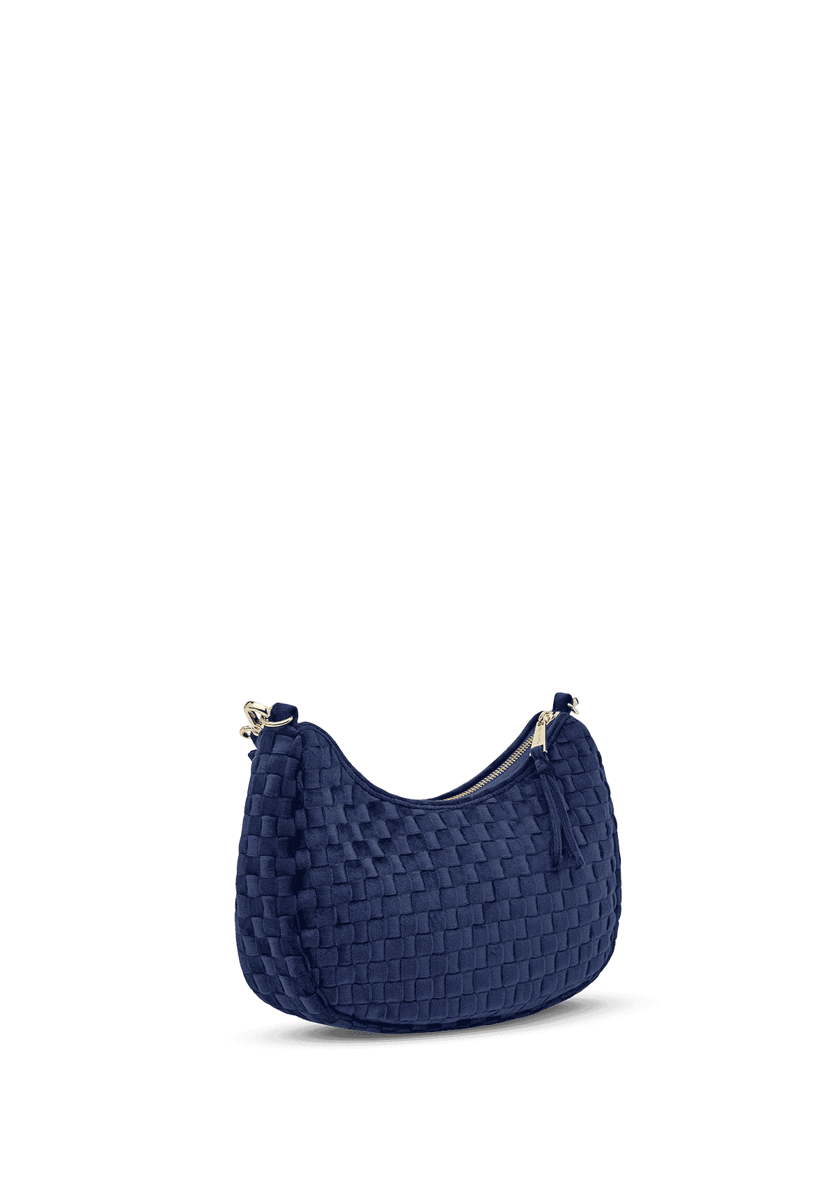 Seitenansicht auf neutralem Hintergrund des Produktes Lifetime Lover Velvet S in der Farbe Blue in der Größe S