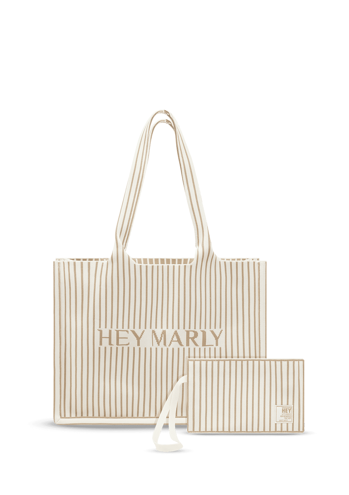 Produktabbildung auf neutralem Hintergrund des Produktes Casual Signature Bag in der Farbe Crema-Sand