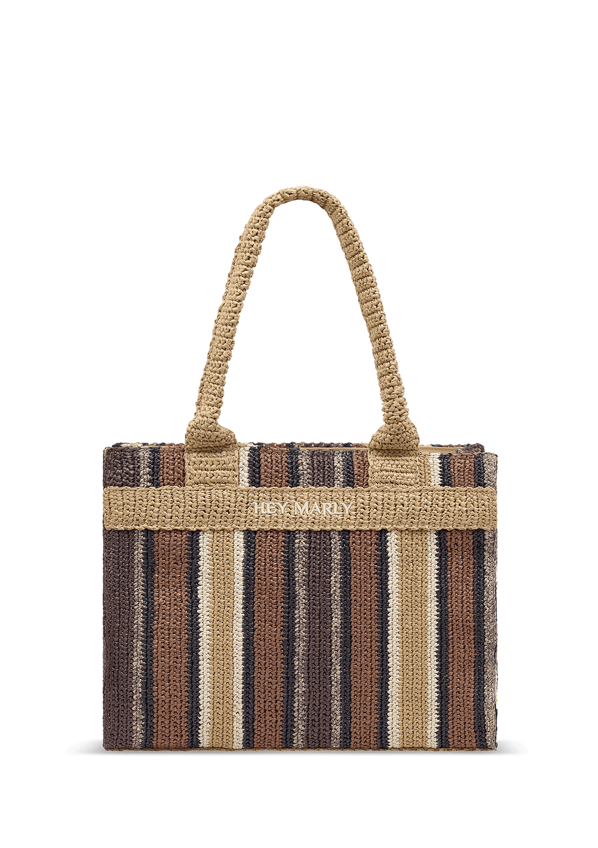 Produktabbildung auf neutralem Hintergrund des Produktes Joyful Tote in der Farbe Coffee