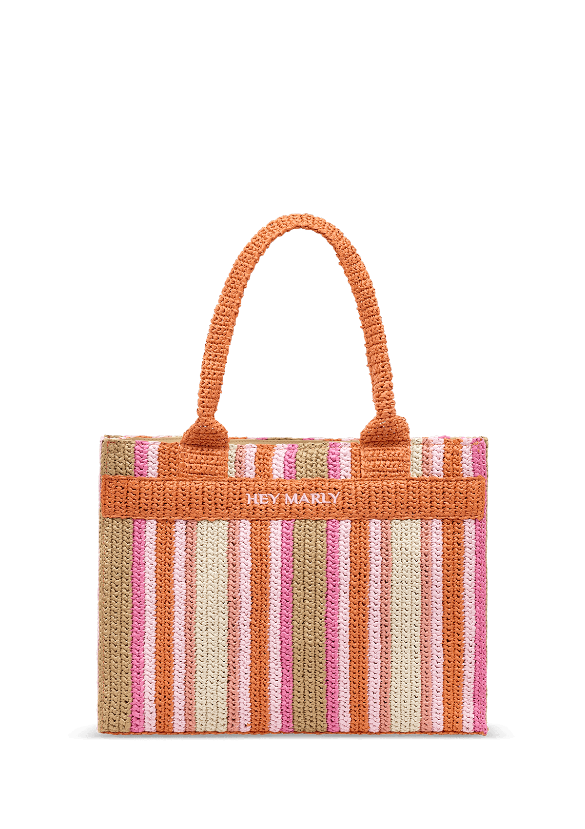 Produktabbildung auf neutralem Hintergrund des Produktes Joyful Tote in der Farbe Orange