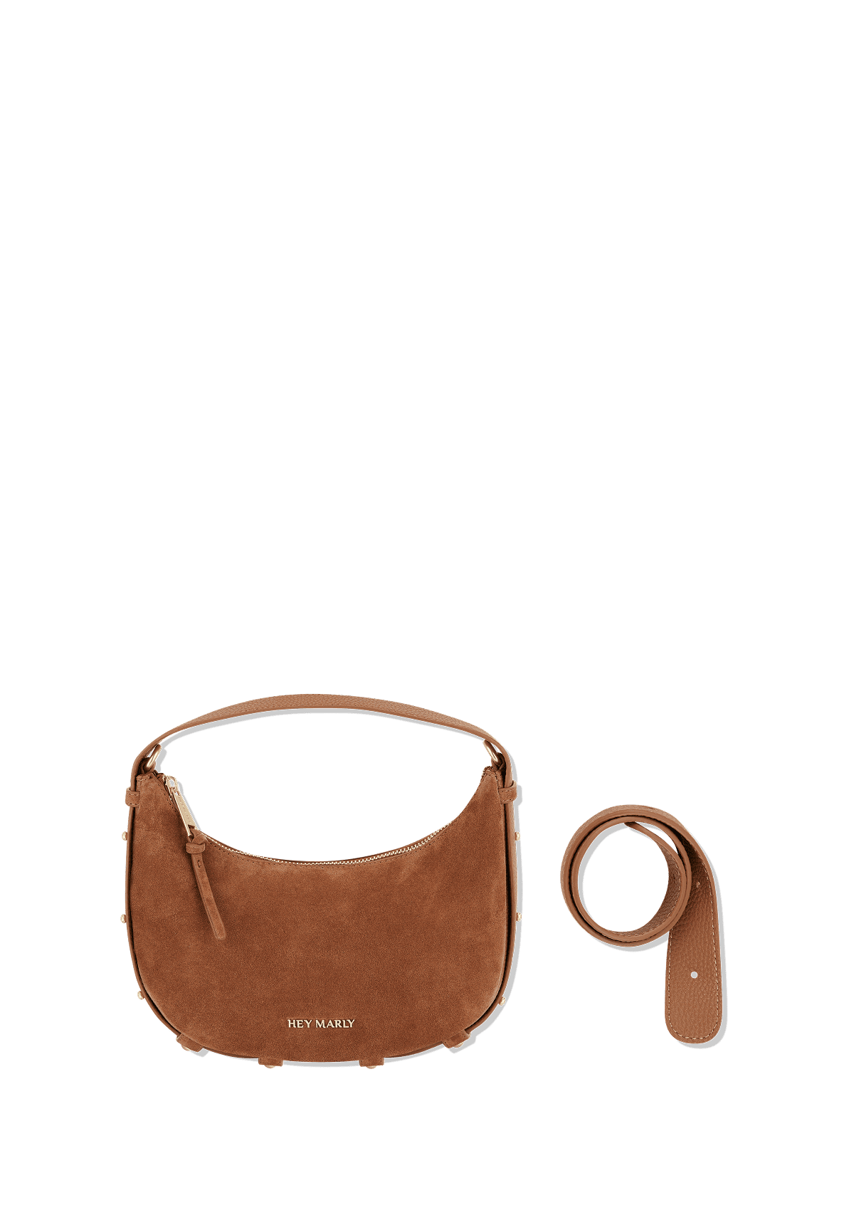 Produktabbildung auf neutralem Hintergrund des Produktes Lifetime Sister Suede S in der Farbe Cognac in der Größe S
