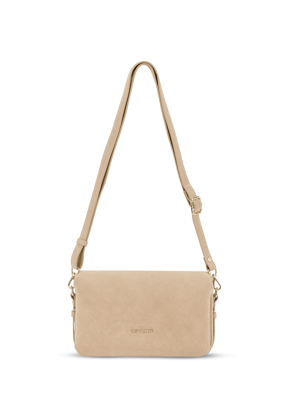 Produktabbildung auf neutralem Hintergrund des Produktes Sassy Sister Suede in der Farbe Sand