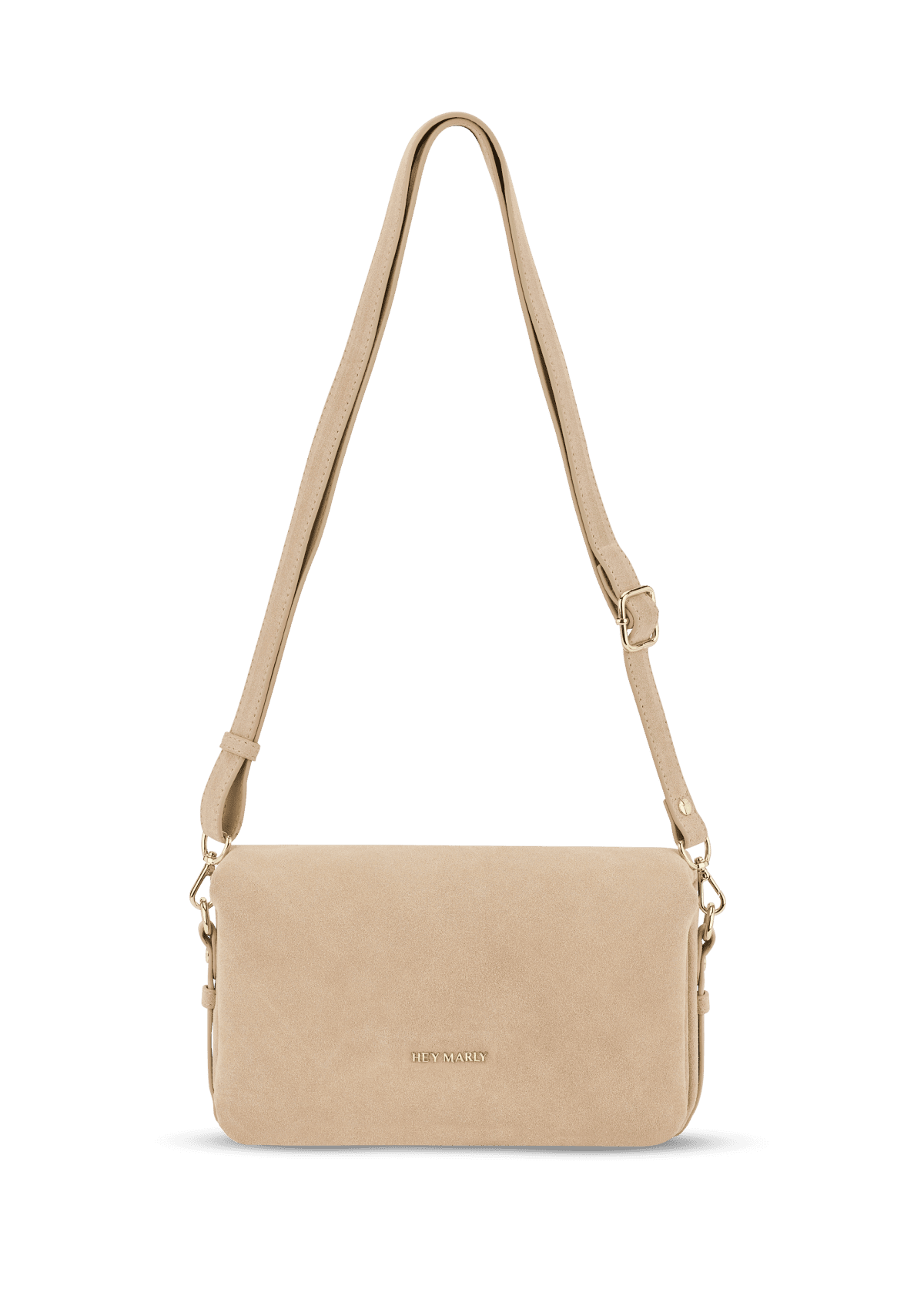 Produktabbildung auf neutralem Hintergrund des Produktes Sassy Sister Suede in der Farbe Sand