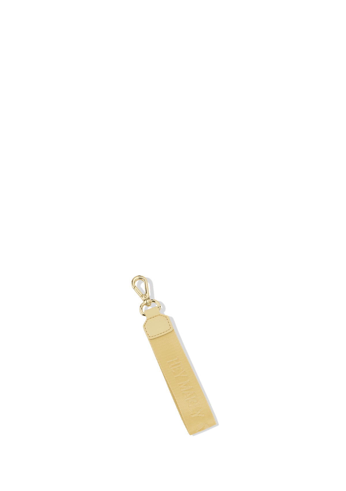 Frontalansicht auf neutralem Hintergrund des Produktes Signature Keyholder in der Farbe Yellow Light
