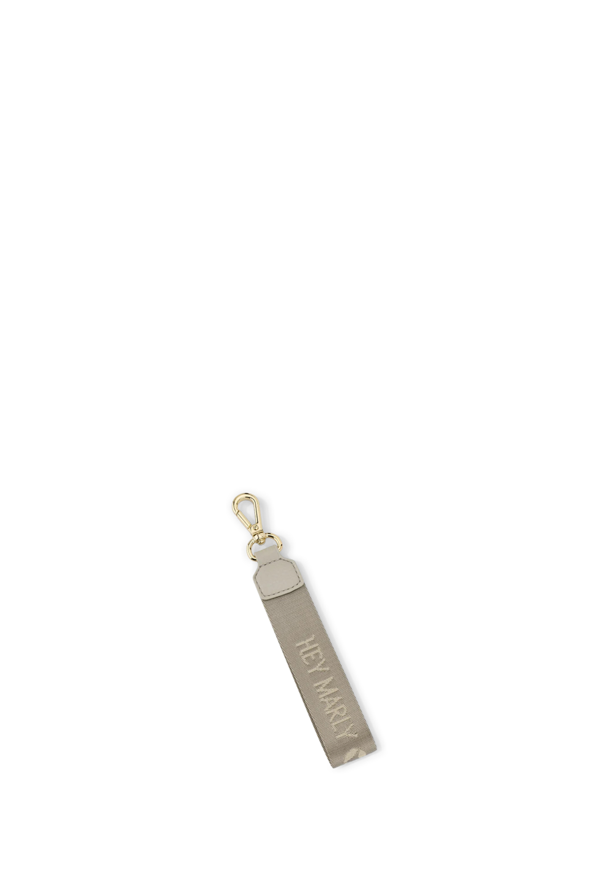 Frontalansicht auf neutralem Hintergrund des Produktes Signature Keyholder in der Farbe Greige