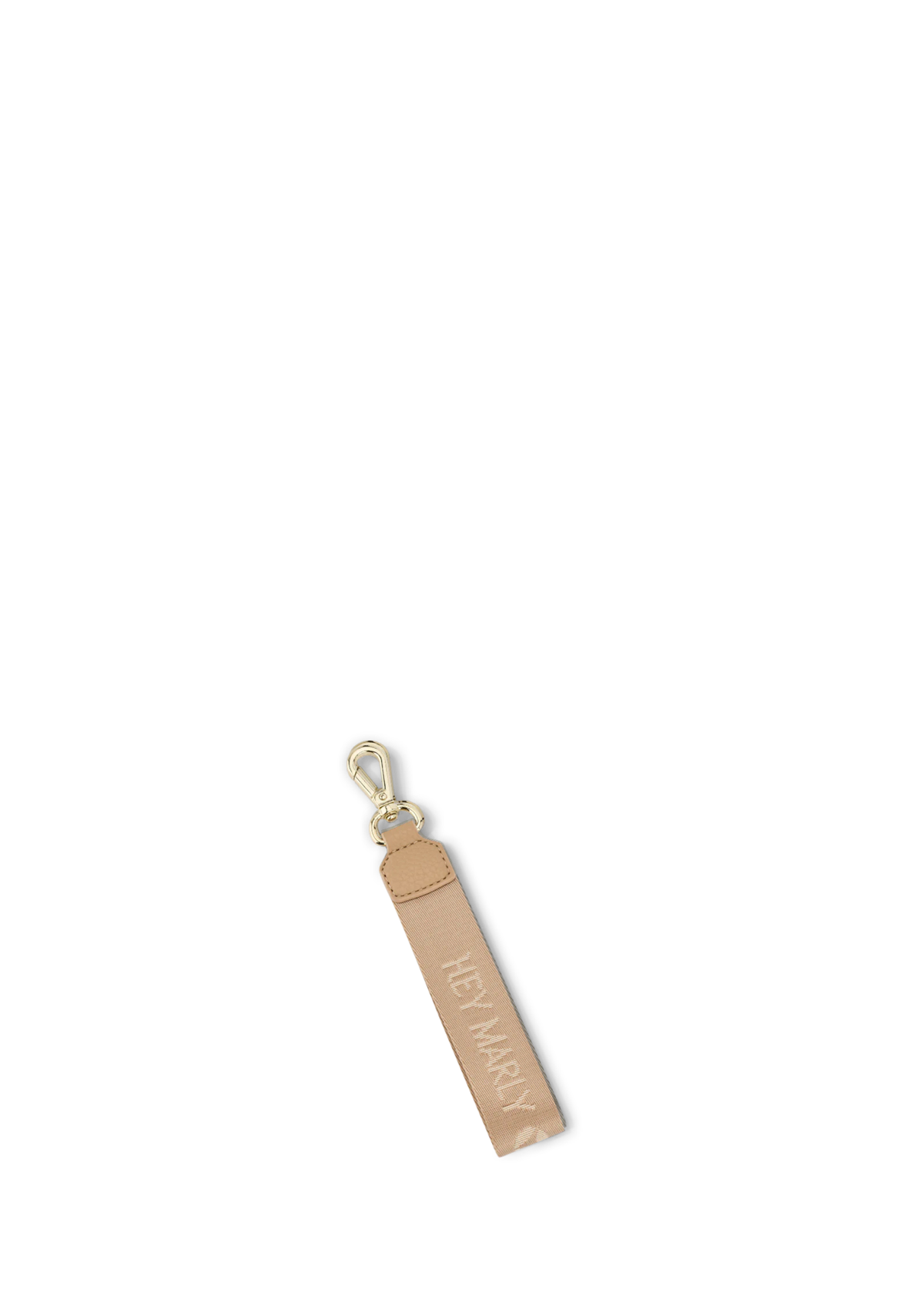 Frontalansicht auf neutralem Hintergrund des Produktes Signature Keyholder in der Farbe Sand