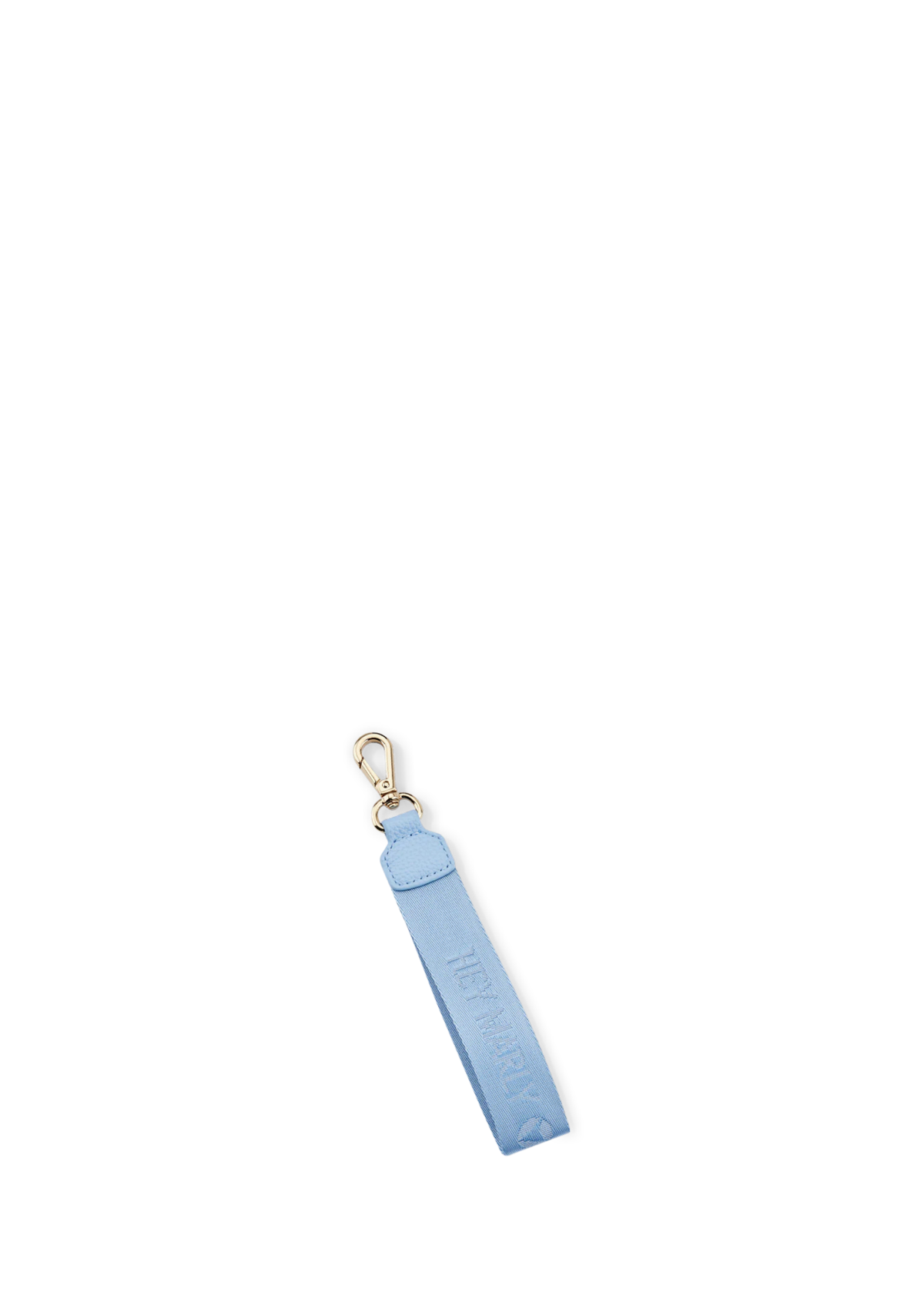Frontalansicht auf neutralem Hintergrund des Produktes Signature Keyholder in der Farbe Blue