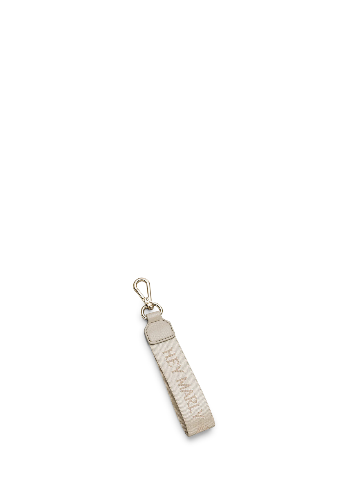 Frontalansicht auf neutralem Hintergrund des Produktes Signature Keyholder in der Farbe Crema