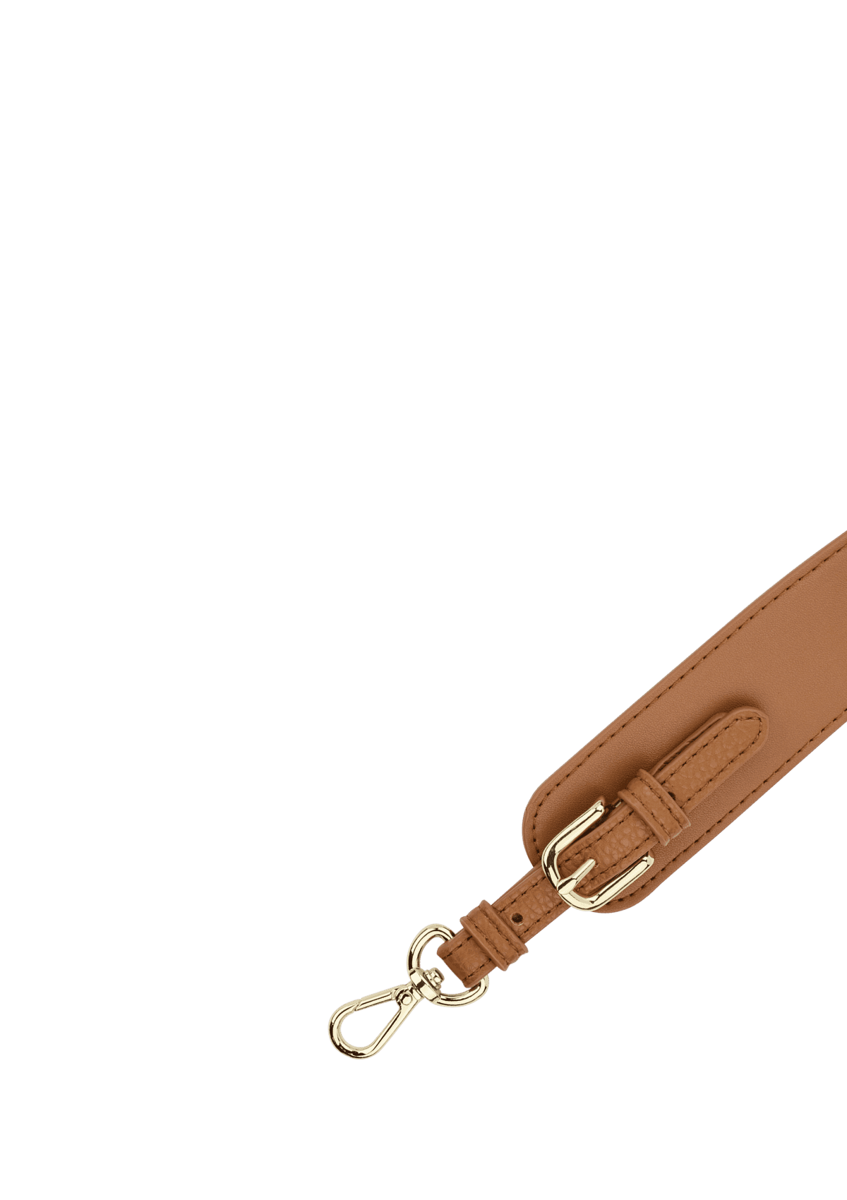Produktabbildung auf neutralem Hintergrund des Produktes Urban Stud Strap in der Farbe Cognac