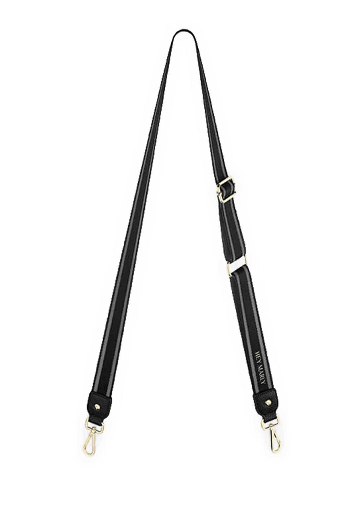 Frontalansicht auf neutralem Hintergrund des Produktes Clean Strap in der Farbe Black