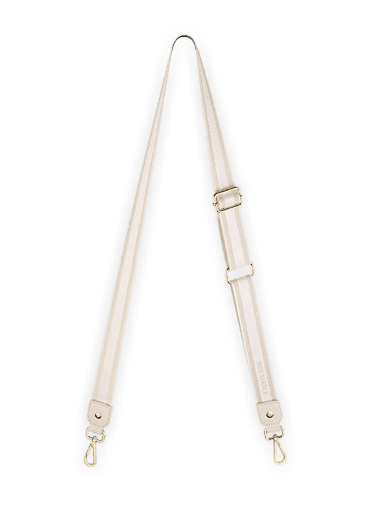 Frontalansicht auf neutralem Hintergrund des Produktes Clean Strap in der Farbe Crema