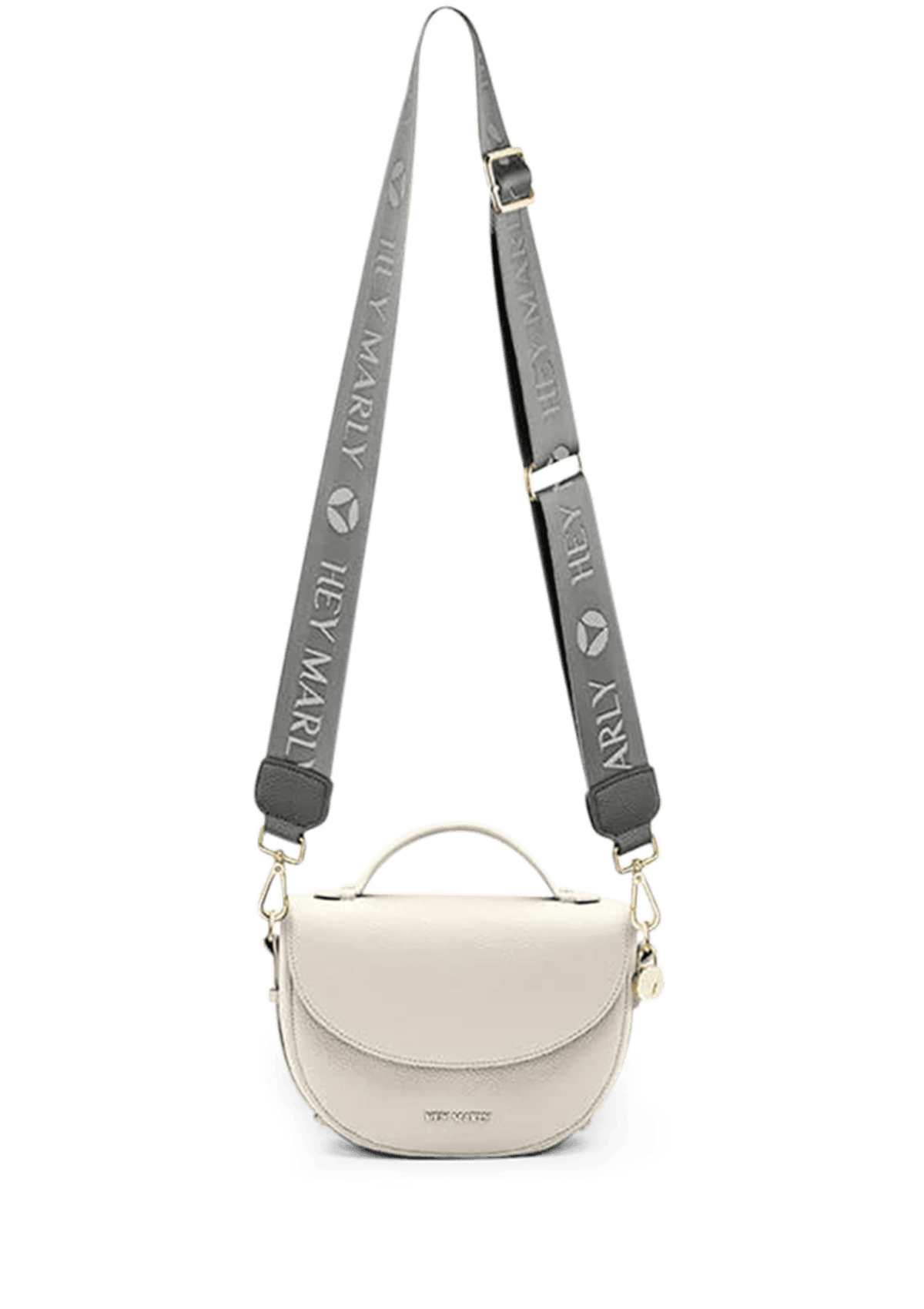 Seitenansicht auf neutralem Hintergrund des Produktes Signature Strap in der Farbe Grey