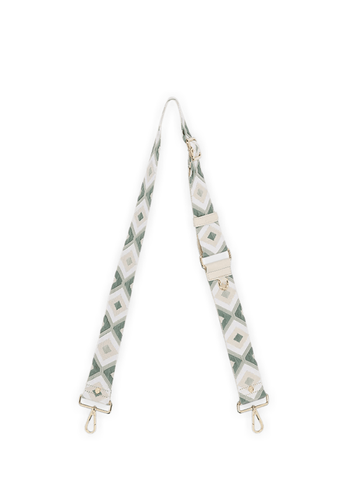 Frontalansicht auf neutralem Hintergrund des Produktes Woven Strap in der Farbe Desert Sage