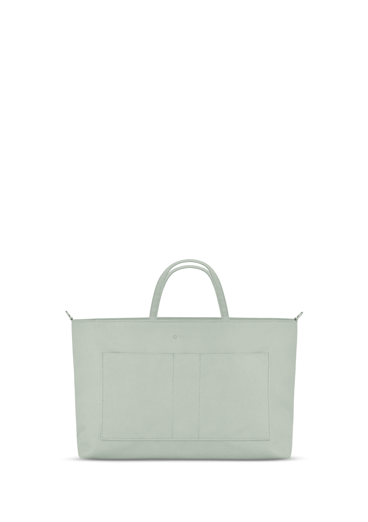 Frontalansicht auf neutralem Hintergrund des Produktes Bag Organiser in der Farbe Desert Sage