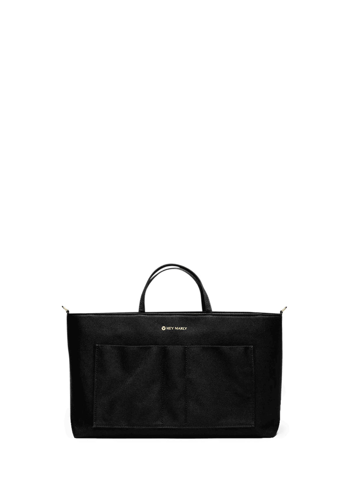 Frontalansicht auf neutralem Hintergrund des Produktes Bag Organiser in der Farbe Black