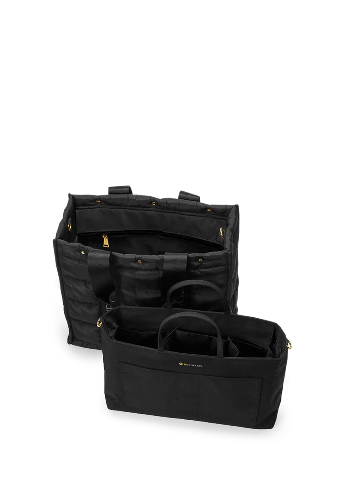 Frontalansicht auf neutralem Hintergrund des Produktes Best Buddy mit Bag Organiser in der Farbe Black