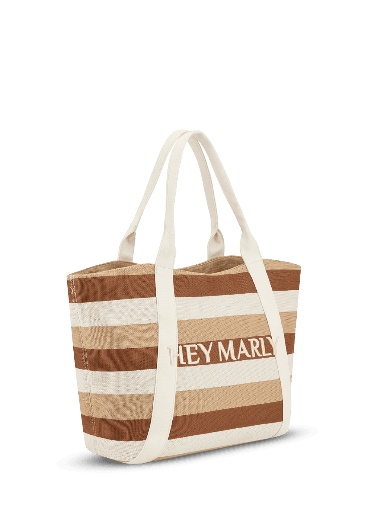 Seitenansicht auf neutralem Hintergrund des Produktes Summer Wonder L in der Farbe Crema-Sand-Cognac in der Größe L