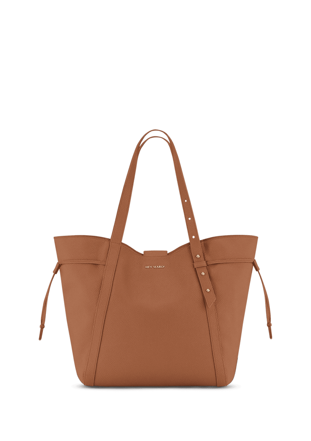 Frontalansicht auf neutralem Hintergrund des Produktes Pretty Wonder M in der Farbe Cognac in der Größe M