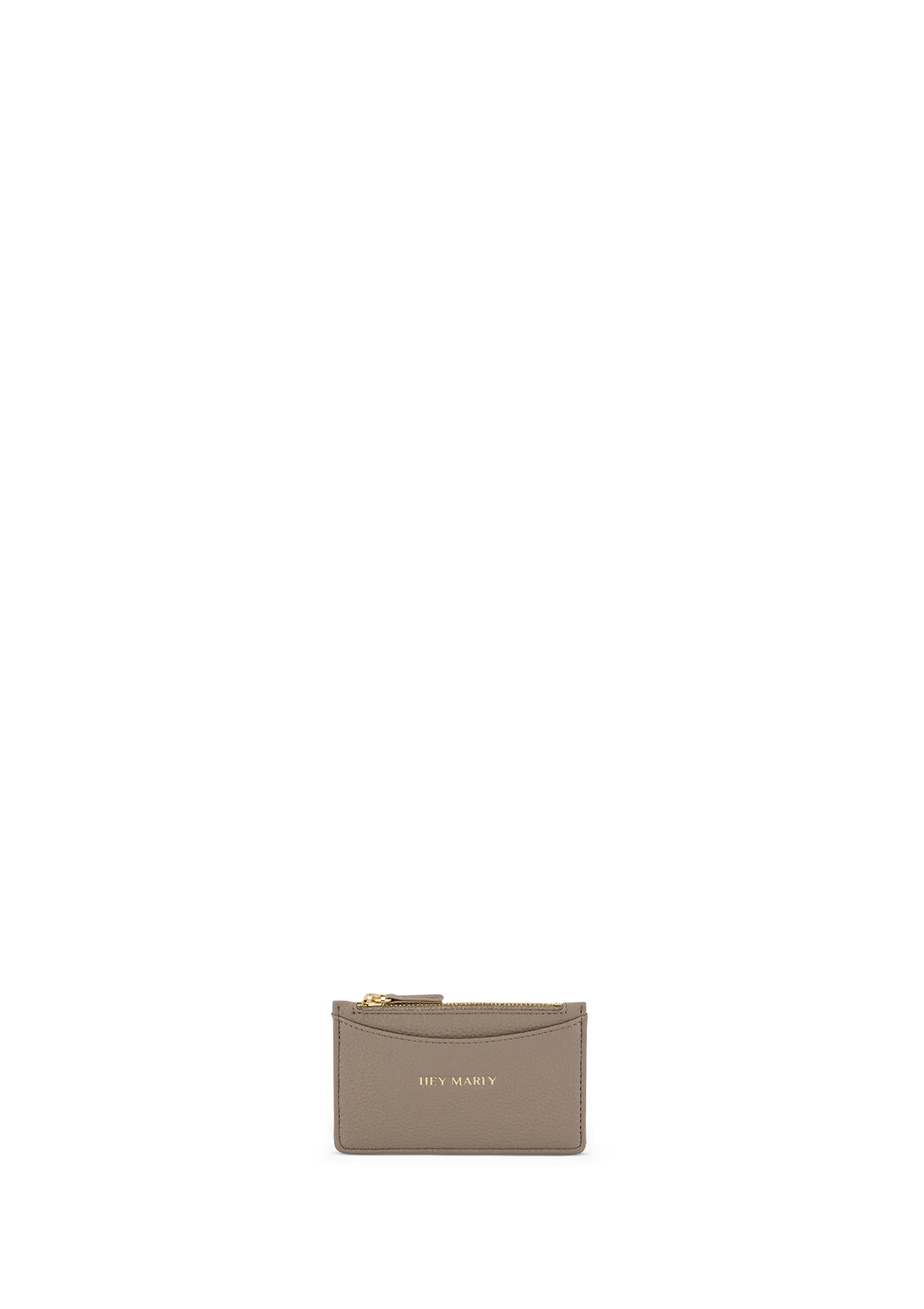 Frontalansicht auf neutralem Hintergrund des Produktes Card Coin Wallet in der Farbe Mocha