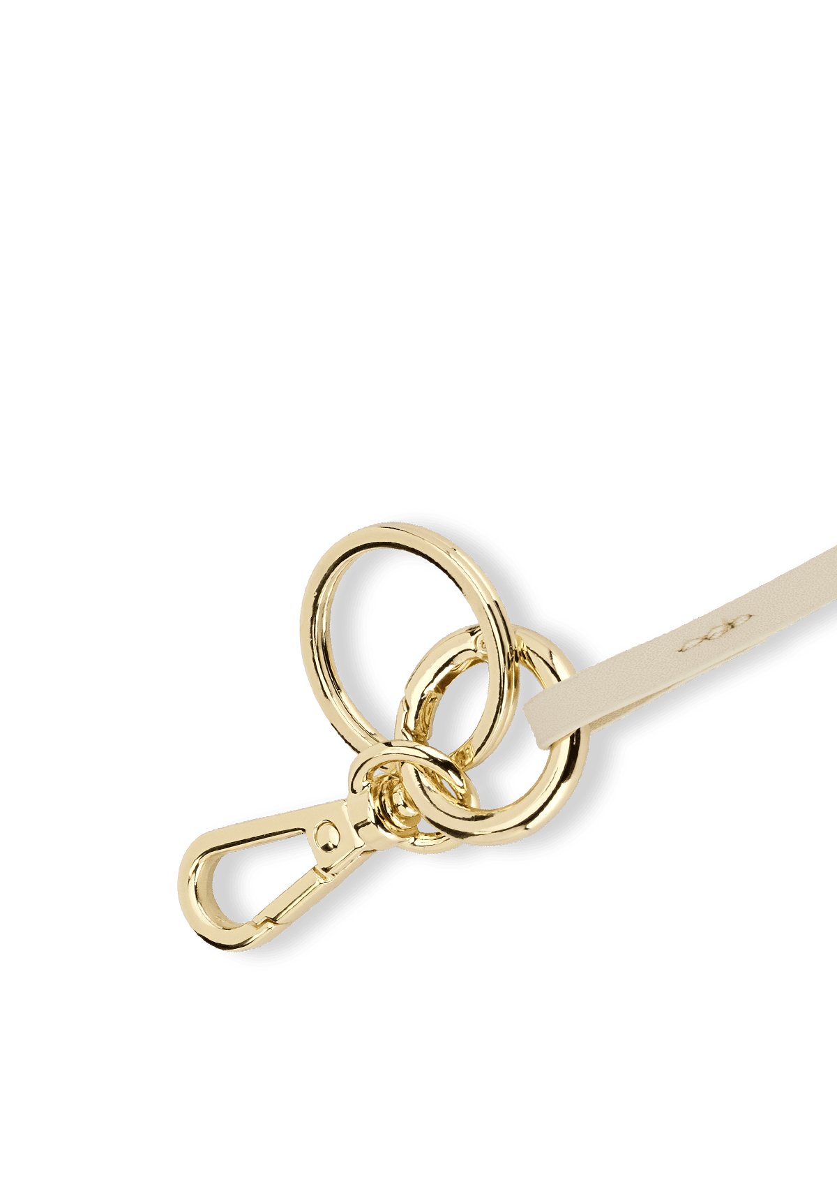 Seitenansicht auf neutralem Hintergrund des Produktes Cat Charm in der Farbe Crema