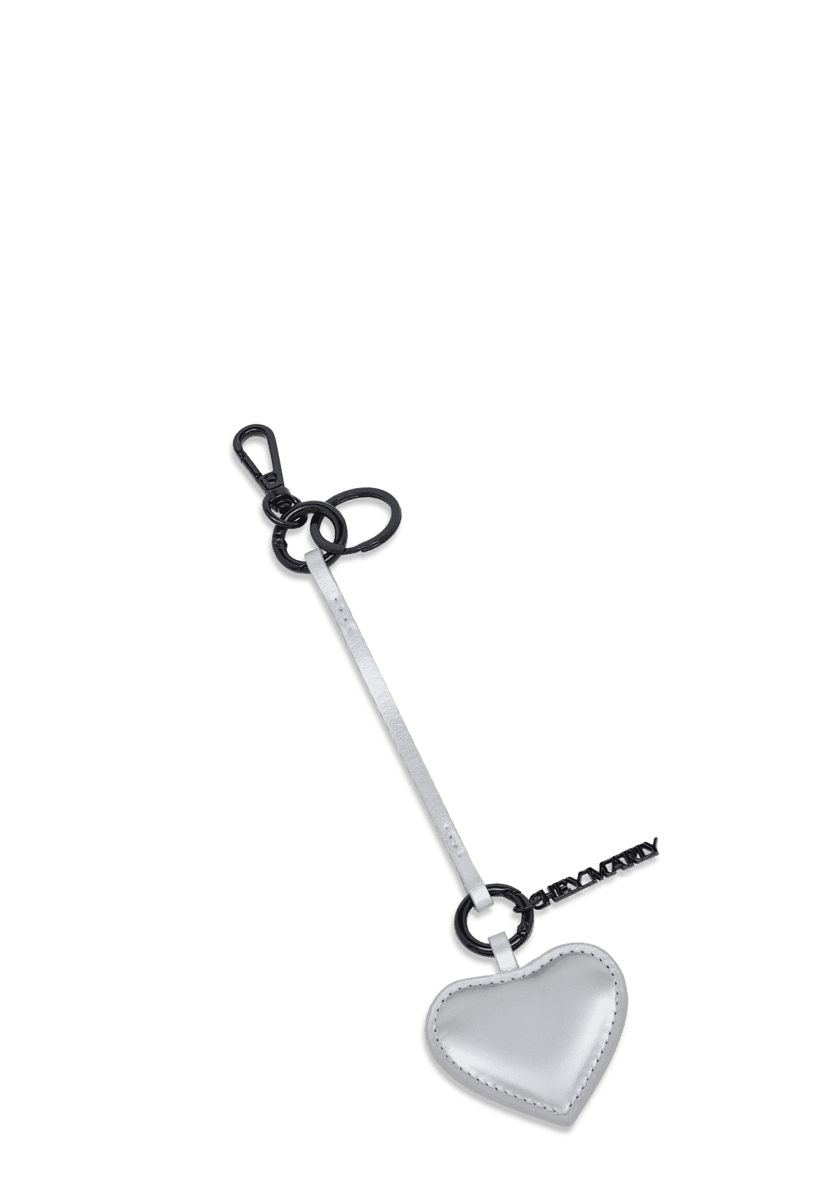 Frontalansicht auf neutralem Hintergrund des Produktes Mirror Charm in der Farbe Silver