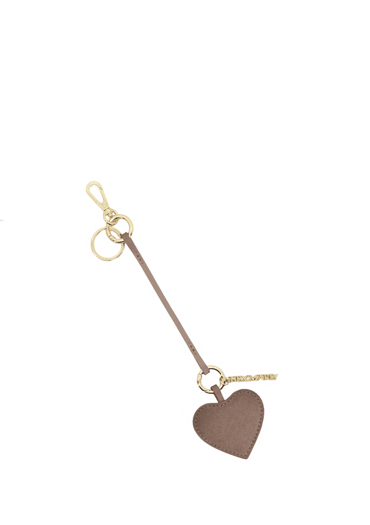 Produktabbildung auf neutralem Hintergrund des Produktes Heart Charm in der Farbe Mocha