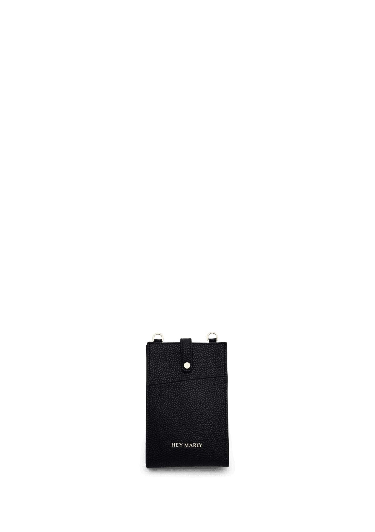 Seitenansicht auf neutralem Hintergrund des Produktes Mobile Wallet in der Farbe Black